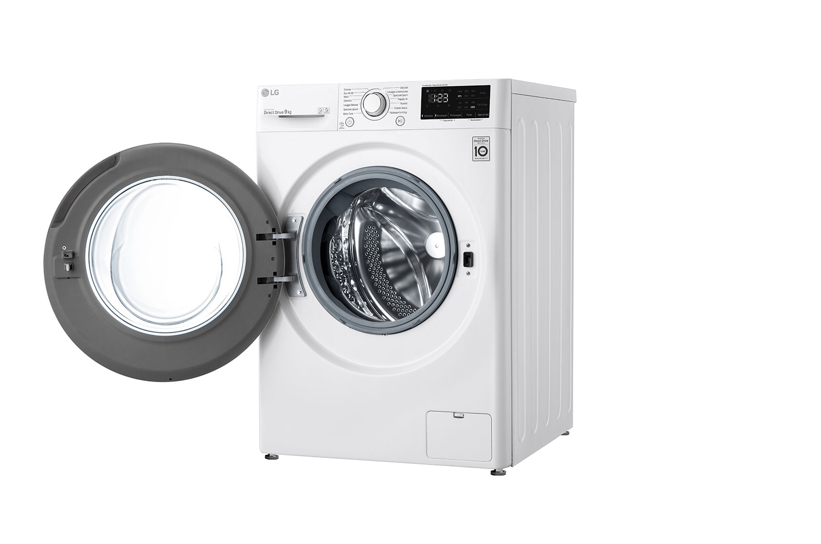 LG Lavatrice 9kg AI DD™ | Serie V3 Classe B | 1400 giri, Inverter Direct Drive, Smart Diagnosis | White, F4WV309N3E