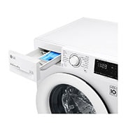 LG Lavatrice 9kg AI DD™ | Serie V3 Classe B | 1400 giri, Inverter Direct Drive, Smart Diagnosis | White, F4WV309N3E