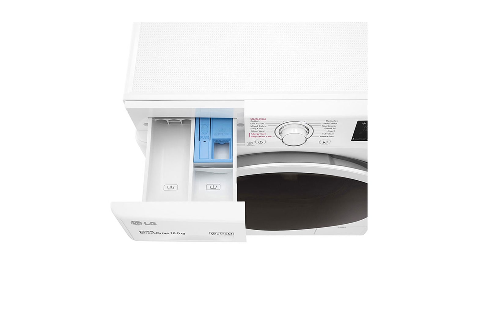 LG Lavatrice 10,5kg AI DD™ | Serie V3 Classe B | 1400 giri, Lavaggio a vapore, Inverter Direct Drive | White, F4WV310STE