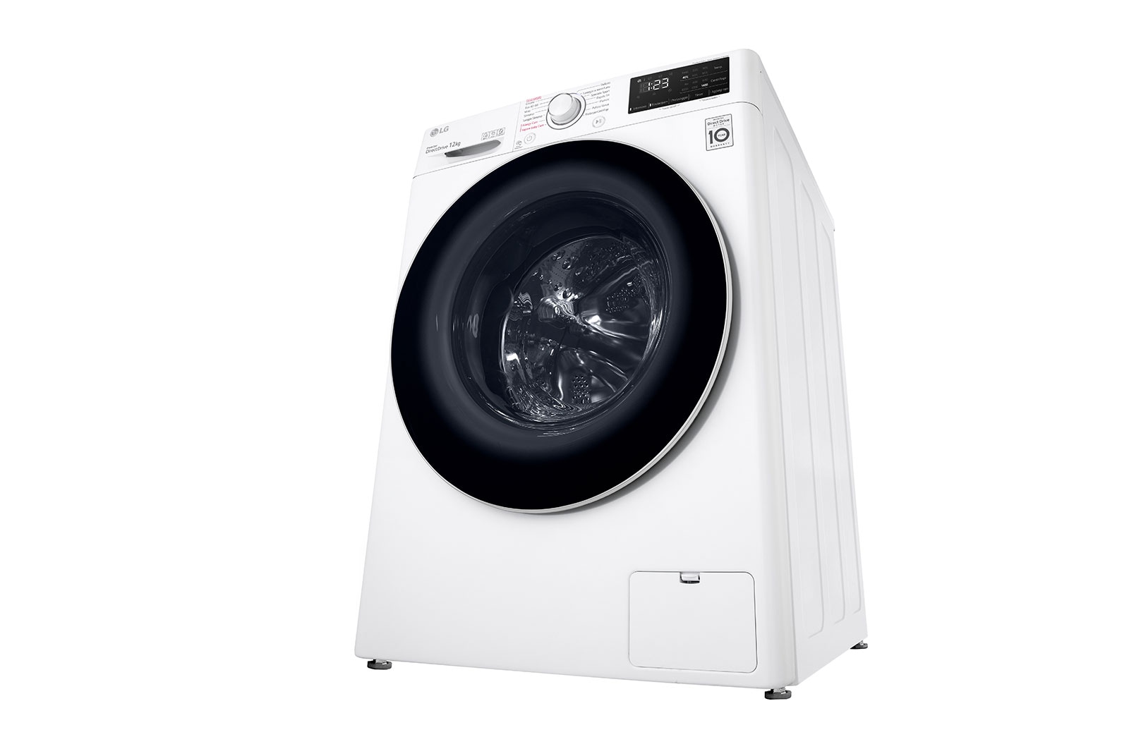 LG Lavatrice 12kg AI DD™ | Serie V3 Classe B | 1400 giri, Lavaggio a vapore, Inverter Direct Drive | White, F4WV312S0E