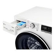 LG Lavatrice 8kg AI DD™ | Serie V5 Classe C | 1400 giri, TurboWash, Lavaggio a vapore, Wi-Fi | White, F4WV508S0E