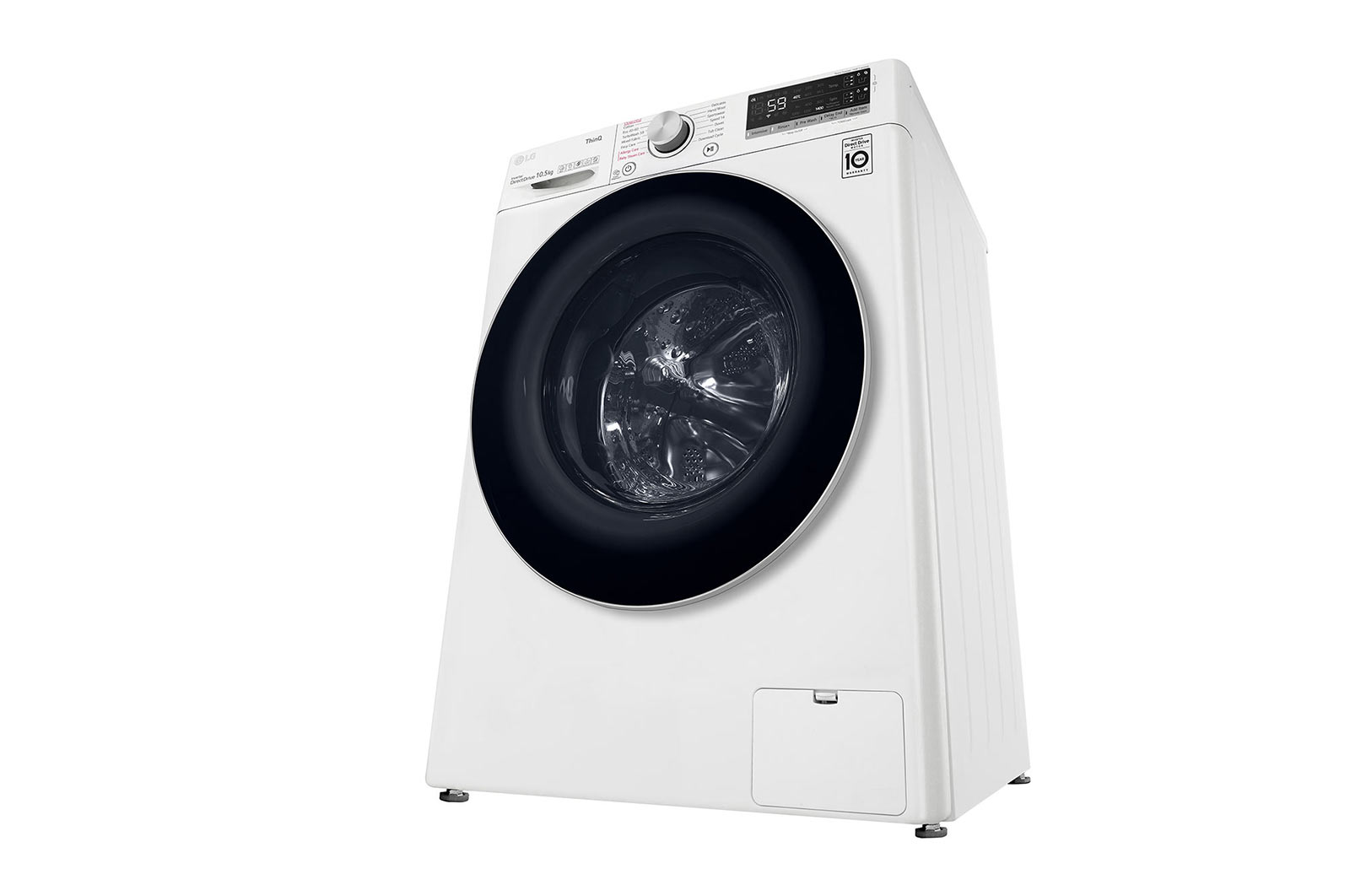 LG Lavatrice 9kg AI DD™ | Serie V5 Classe B | 1400 giri, TurboWash, Autodosaggio, Vapore, Wi-Fi | White, F4WV509S0EA