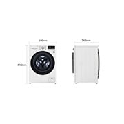 LG Lavatrice 9kg AI DD™ | Serie V5 Classe B | 1400 giri, TurboWash, Lavaggio a vapore, Wi-Fi | White, F4WV509S1E