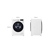 LG Lavatrice 9kg AI DD™ | Serie V5 Classe A/A/A | 1400 giri, TurboWash, Lavaggio a vapore, Wi-Fi | White, F4WV509SAE