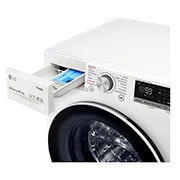 LG Lavatrice 10,5kg AI DD™ | Serie V5 Classe B | 1400 giri, TurboWash, Lavaggio a vapore, Wi-Fi | White, F4WV510S0E