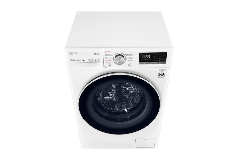 LG Lavatrice 10,5kg AI DD™ | Serie V5 Classe B | 1400 giri, TurboWash, Lavaggio a vapore, Wi-Fi | White, F4WV510S1E