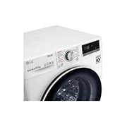 LG Lavatrice 10,5kg AI DD™ | Serie V5 Classe B | 1400 giri, TurboWash, Lavaggio a vapore, Wi-Fi | White, F4WV510S1E