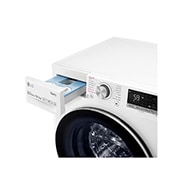 LG Lavatrice 10,5kg AI DD™ | Serie V5 Classe B | 1400 giri, TurboWash, Lavaggio a vapore, Wi-Fi | White, F4WV510S1EA