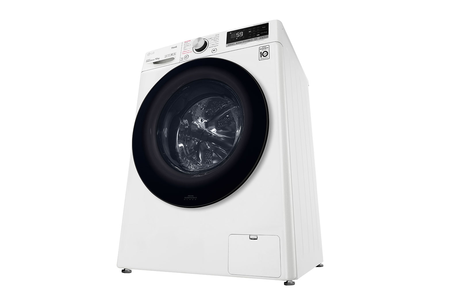 LG Lavatrice 10,5kg AI DD™ | Serie V5 Classe A/A/A | 1400 giri, TurboWash, Lavaggio a vapore, Wi-Fi | White, F4WV510SAE