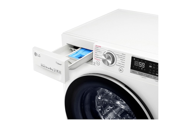 LG Lavatrice Smart AI DD™ TurboWash™ 8 kg Classe energetica A+++ -40% Tecnologia Steam™, F4WV608S1