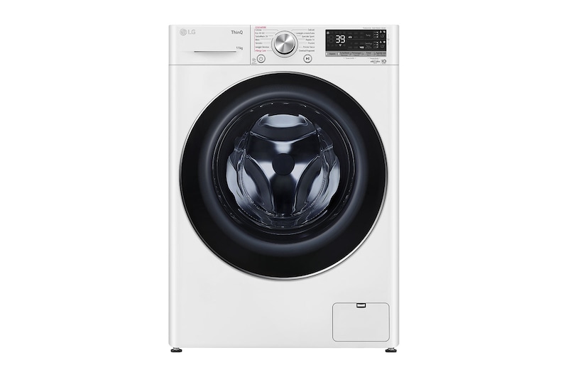 LG Lavatrice 11kg AI DD™ | Serie V7 Classe A/A/A | 1400 giri, TurboWash 360, Lavaggio a vapore, Wi-Fi | White, F4WV711S2EA