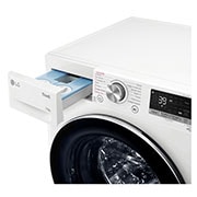 LG Lavatrice 11kg AI DD™ | Serie V7 Classe A/A/A | 1400 giri, TurboWash 360, Lavaggio a vapore, Wi-Fi | White, F4WV711S2EA