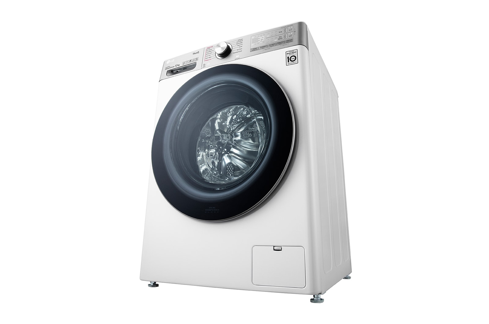 LG Lavatrice 12kg AI DD™ | Serie V9 Classe A/A/A | 1400 giri, TurboWash 360, Autodosaggio, Vapore antipiega, Wi-Fi | White, F4WV912P2EA