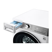 LG Lavatrice 12kg AI DD™ | Serie V9 Classe A/A/A | 1400 giri, TurboWash 360, Autodosaggio, Vapore antipiega, Wi-Fi | White, F4WV912P2EA