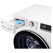 LG Lavatrice 9kg AI DD™ | Serie V7 Classe A-10%* | 1600 giri, TurboWash 360, Lavaggio a vapore, Wi-Fi | White, F6WV709SGA