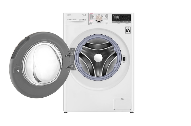 LG Lavatrice 10,5kg AI DD™ | Serie V7 Classe A-10%* | 1600 giri, TurboWash 360, Autodosaggio, Vapore, Wi-Fi | White, F6WV710SGA