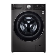 LG Lavatrice 10,5kg AI DD™ | Serie V9 Classe A | 1600 giri, TurboWash 360, Autodosaggio, Vapore antipiega, Wi-Fi | Black Steel, F6WV910P2SA