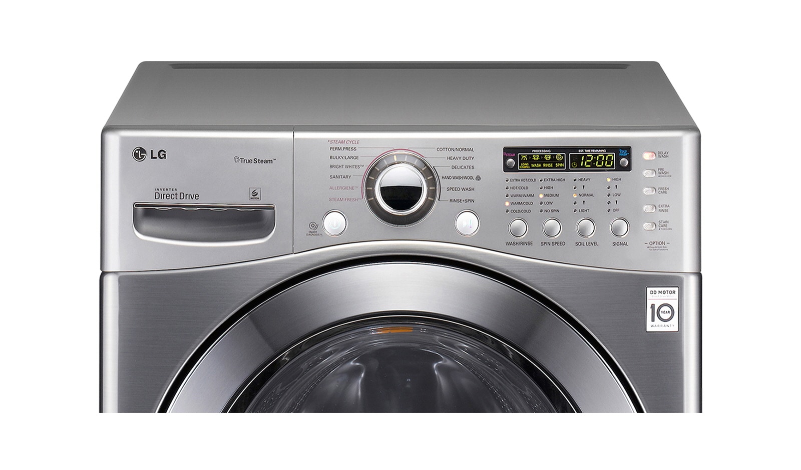 LG Lavatrice 15 Kg  Lavaggio a vapore Finitura Inox, FH255FDS7