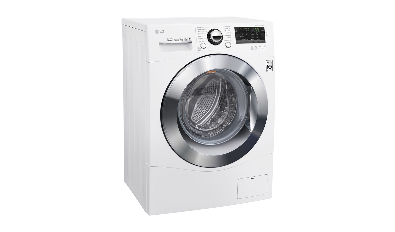 LG Lavatrice Slim TurboWash™ 7 Kg Oblò Cromato, FH2A8HDN2