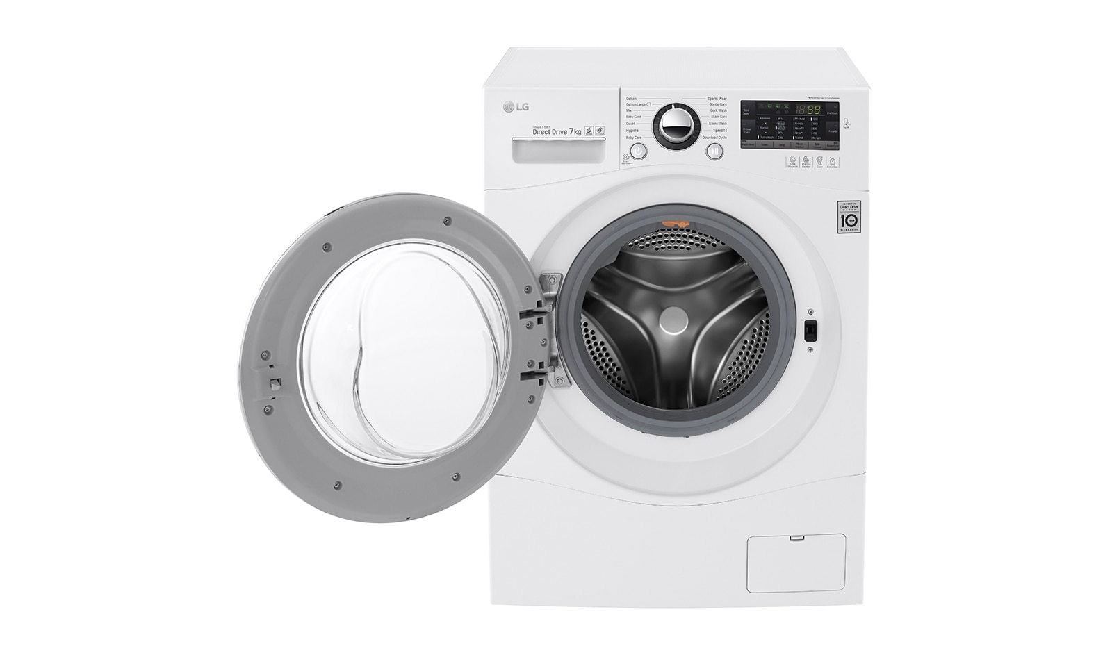 LG Lavatrice Slim TurboWash™ 7 Kg Oblò Cromato, FH2A8HDN2