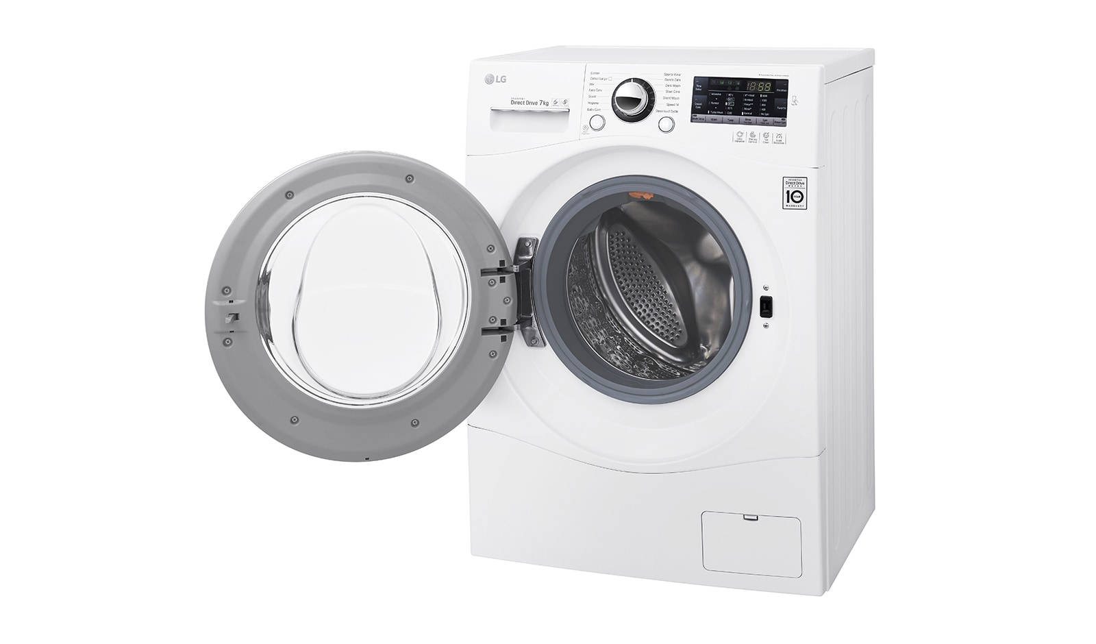 LG Lavatrice Slim TurboWash™ 7 Kg Oblò Cromato, FH2A8HDN2