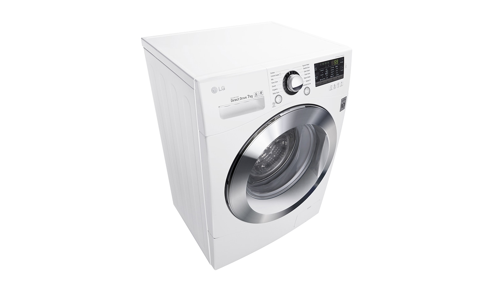 LG Lavatrice Slim TurboWash™ 7 Kg Oblò Cromato, FH2A8HDN2