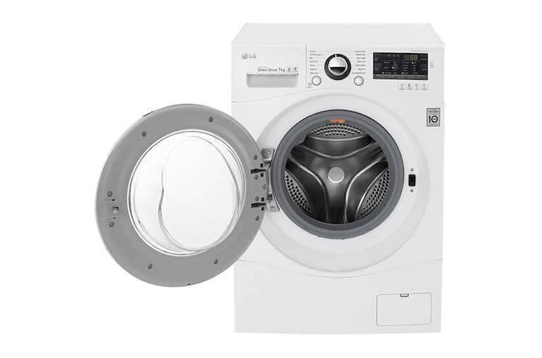 LG Lavatrice Slim TurboWash™ 7 Kg Oblò Cromato, FH2A8HDN2