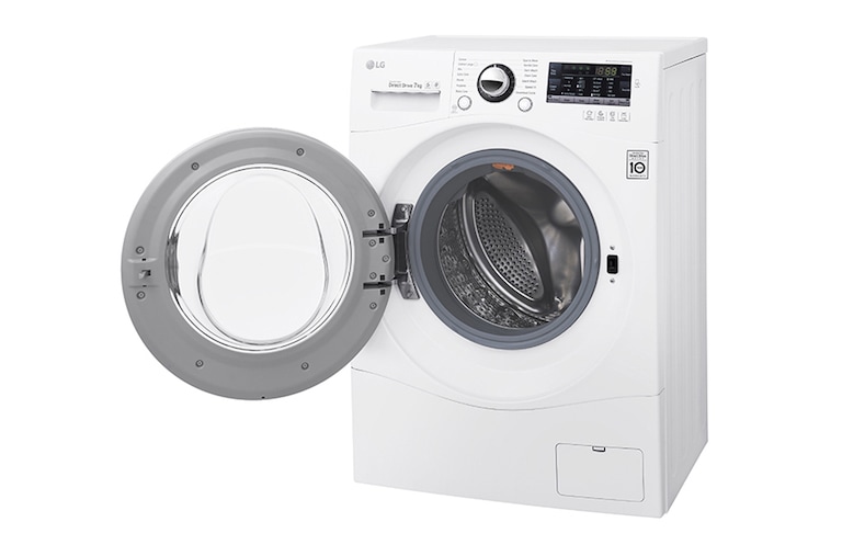 LG Lavatrice Slim TurboWash™ 7 Kg Oblò Cromato, FH2A8HDN2