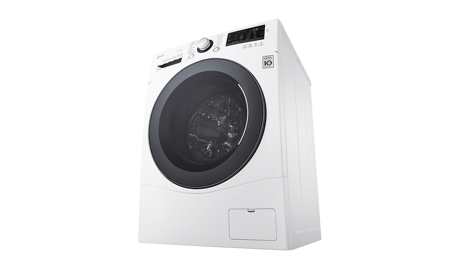 LG Lavatrice Slim TurboWash™ 7 Kg Oblò Silver, FH2A8HDS2