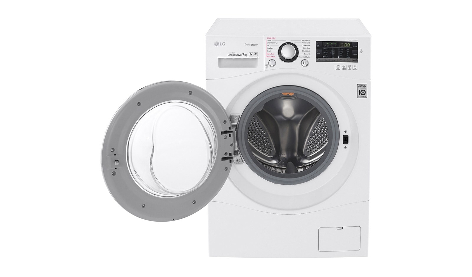 LG Lavatrice Slim TurboWash™ 7 Kg Oblò Silver, FH2A8HDS2