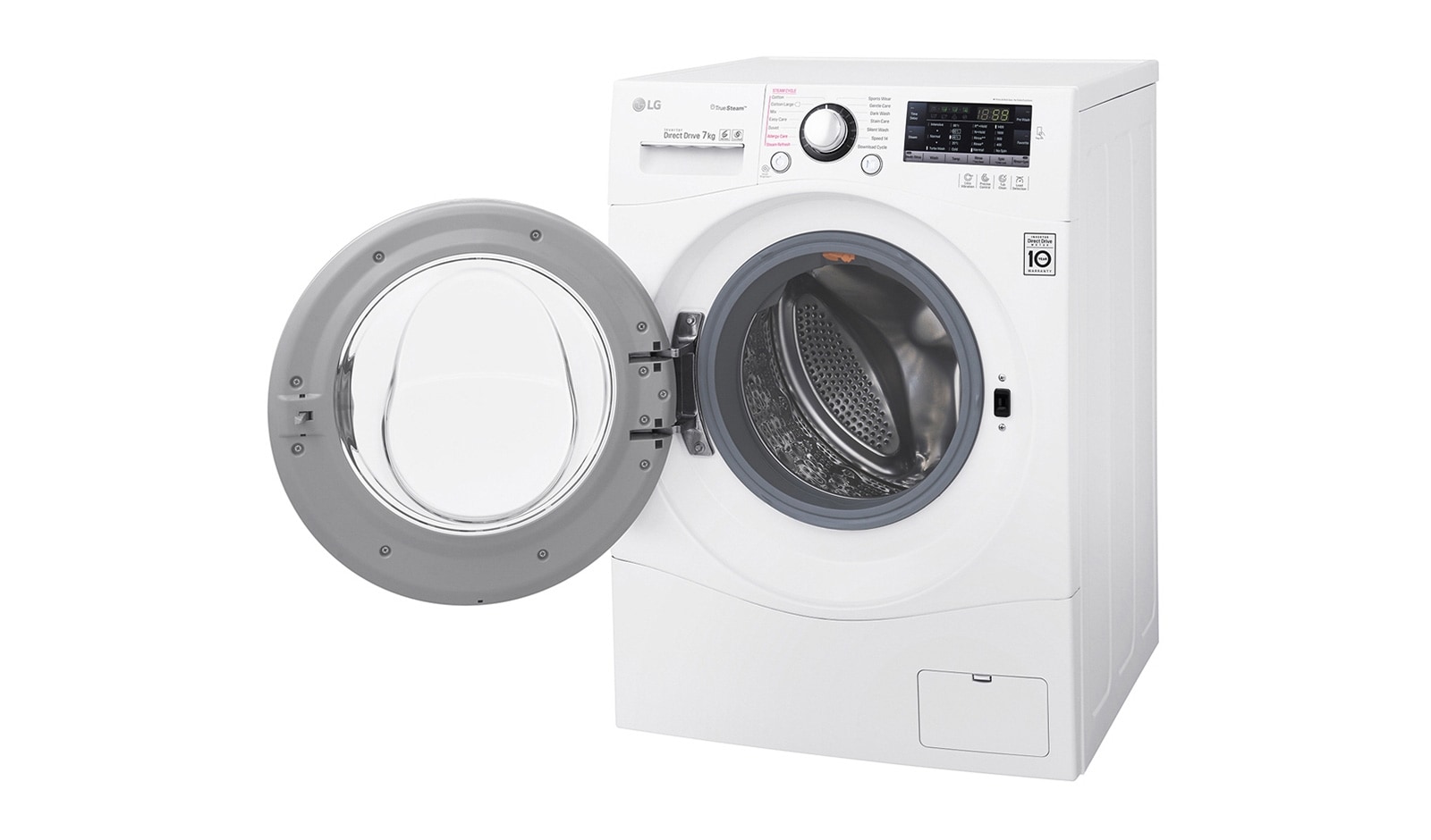 LG Lavatrice Slim TurboWash™ 7 Kg Oblò Silver, FH2A8HDS2