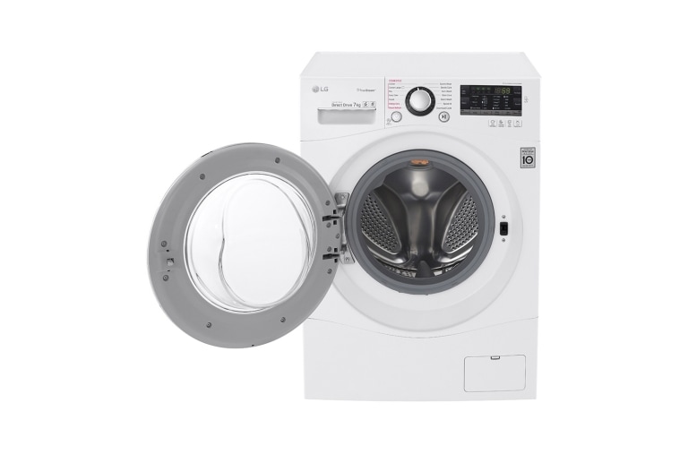 LG Lavatrice Slim TurboWash™ 7 Kg Oblò Silver, FH2A8HDS2