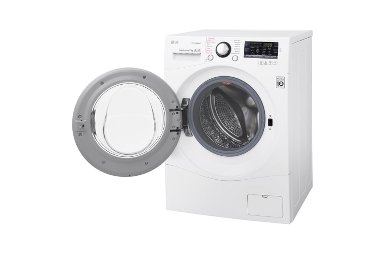 LG Lavatrice Slim TurboWash™ 7 Kg Oblò Silver, FH2A8HDS2