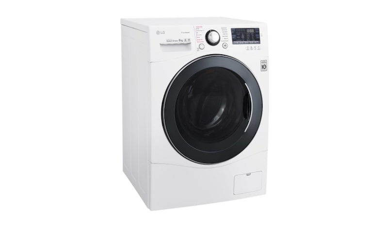 LG Lavatrice TurboWash™ 8 Kg Lavaggio a vapore Oblò Silver, FH2A8TDS2