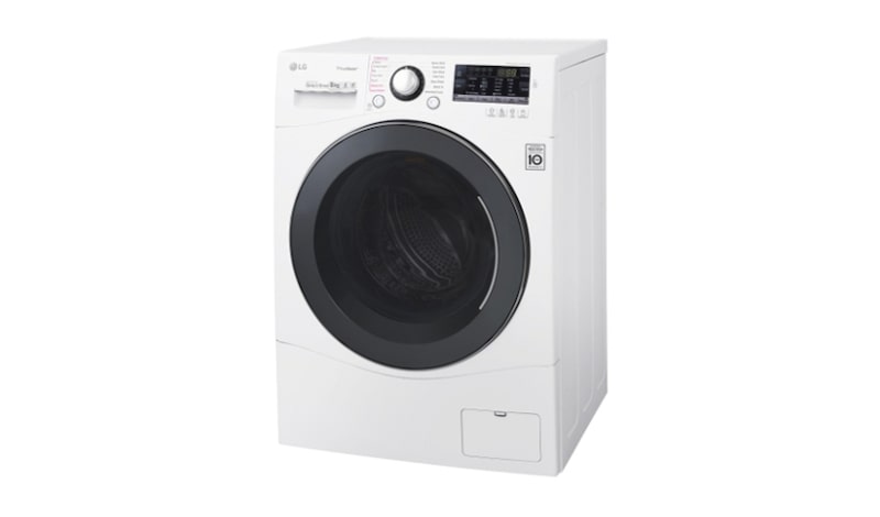 LG Lavatrice TurboWash™ 8 Kg Lavaggio a vapore Oblò Silver, FH2A8TDS2