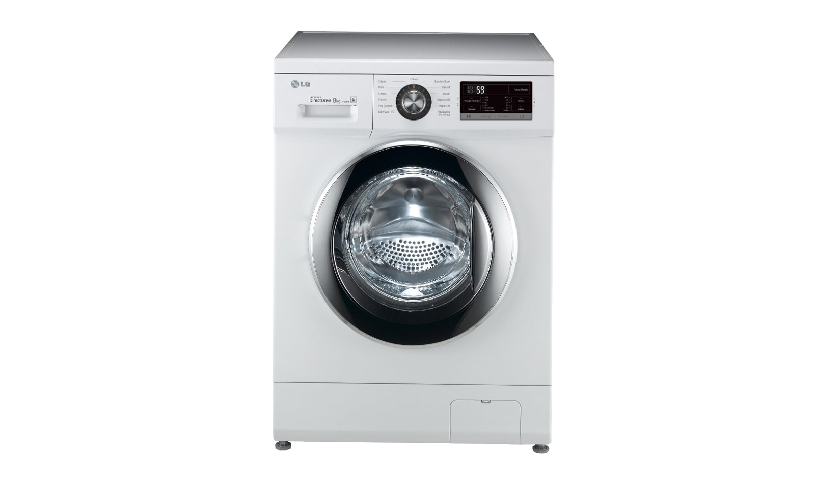 LG Lavatrice 8 Kg Oblò Cromato, FH2G6TDN2