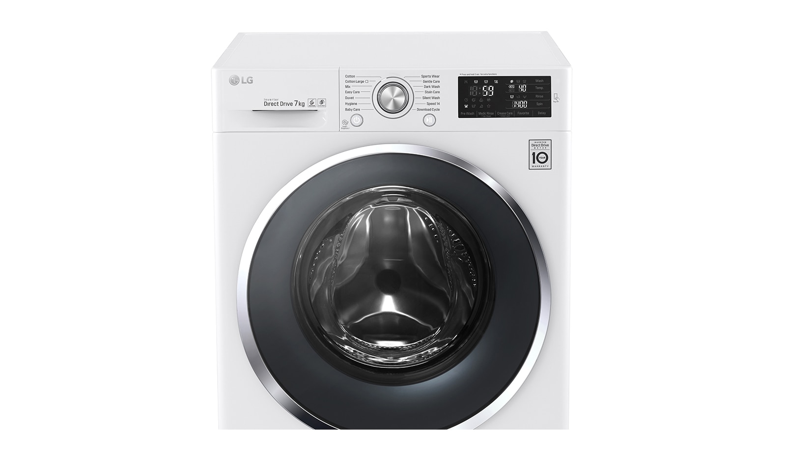 LG Lavatrice TurboWash™ 7 Kg  Oblò Silver, FH2U2QDN1