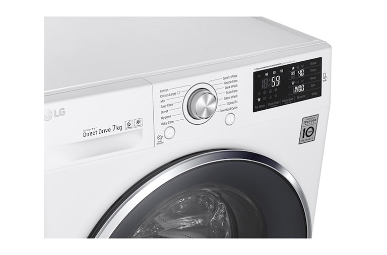 LG Lavatrice TurboWash™ 7 Kg  Oblò Silver, FH2U2QDN1