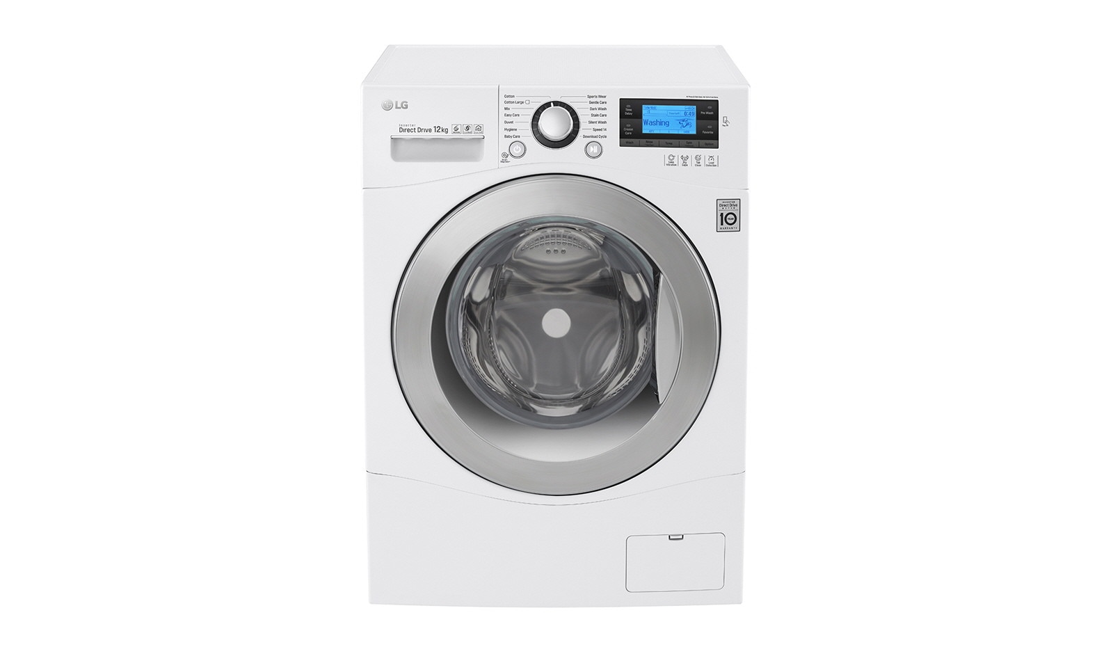 LG Lavatrice TurboWash™ 12 Kg Oblò Cromato, FH495BDN2