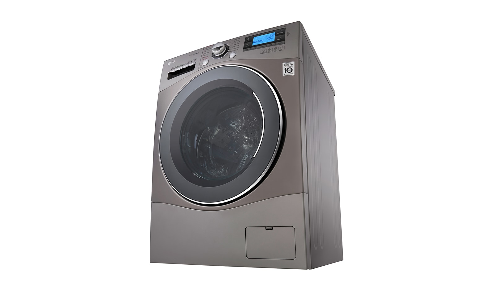 LG Lavatrice TurboWash™ 12 Kg   Lavaggio a vapore Oblò Cromato, FH495BDS6