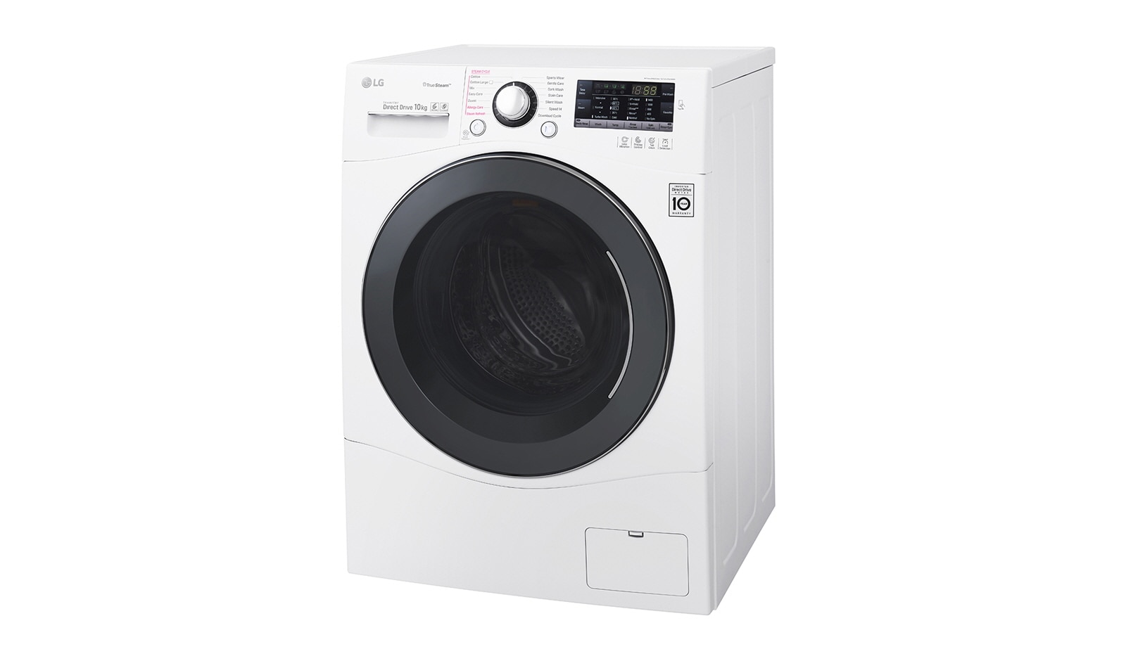 LG Lavatrice TurboWash™ 10 Kg Lavaggio a vapore Oblò Silver, FH4A8JDS2