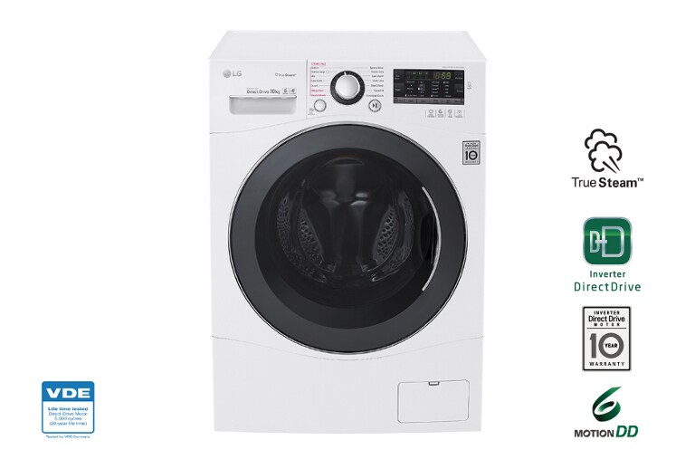 LG Lavatrice TurboWash™ 10 Kg Lavaggio a vapore Oblò Silver, FH4A8JDS2