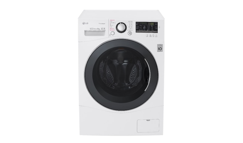 LG Lavatrice TurboWash™ 8 Kg -40% Lavaggio a vapore Oblò Silver, FH4A8TDS2