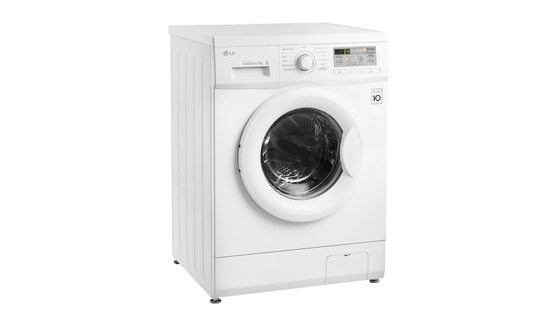 LG Lavatrice 8kg in dimensioni standard, 1400 giri, motore Inverter Direct Drive e Oblò Silver, FH4B8TDA7