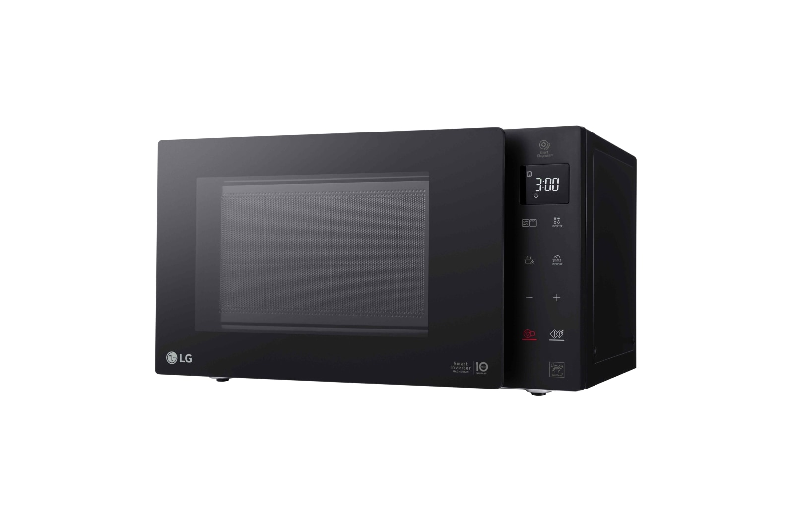 LG Microonde 23 litri, potenza 1000W | Cottura a vapore, Smart Inverter, Nero, MH6336GDB