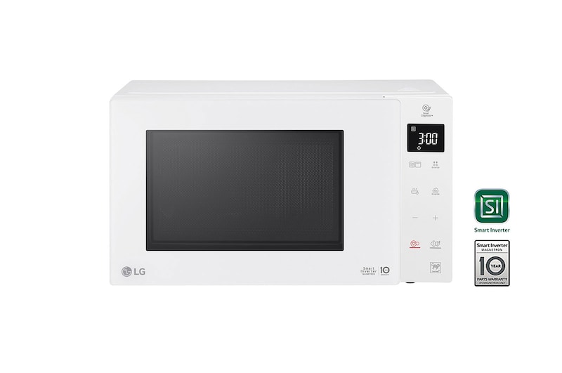 LG Microonde 23 litri, potenza 1000W | Cottura a vapore, Smart Inverter, Bianco, MH6336GDH