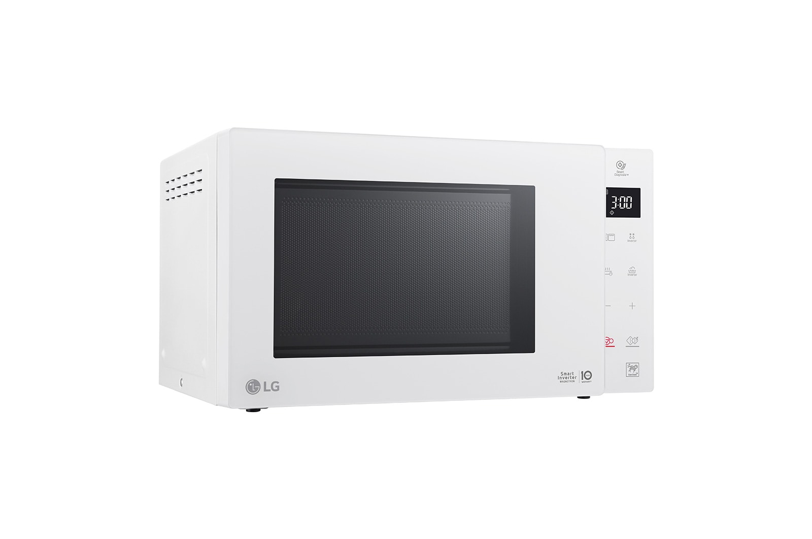 LG Microonde 23 litri, potenza 1000W | Cottura a vapore, Smart Inverter, Bianco, MH6336GDH