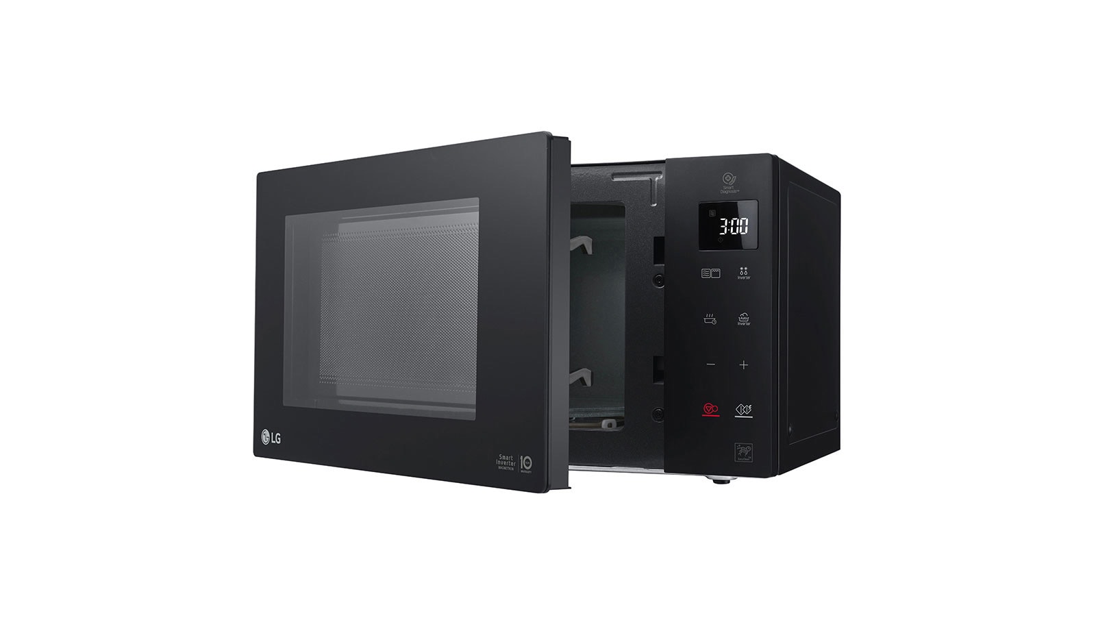 LG Microonde 23 litri, potenza 1000W | Grill, Smart Inverter, Nero, MH6336GIB