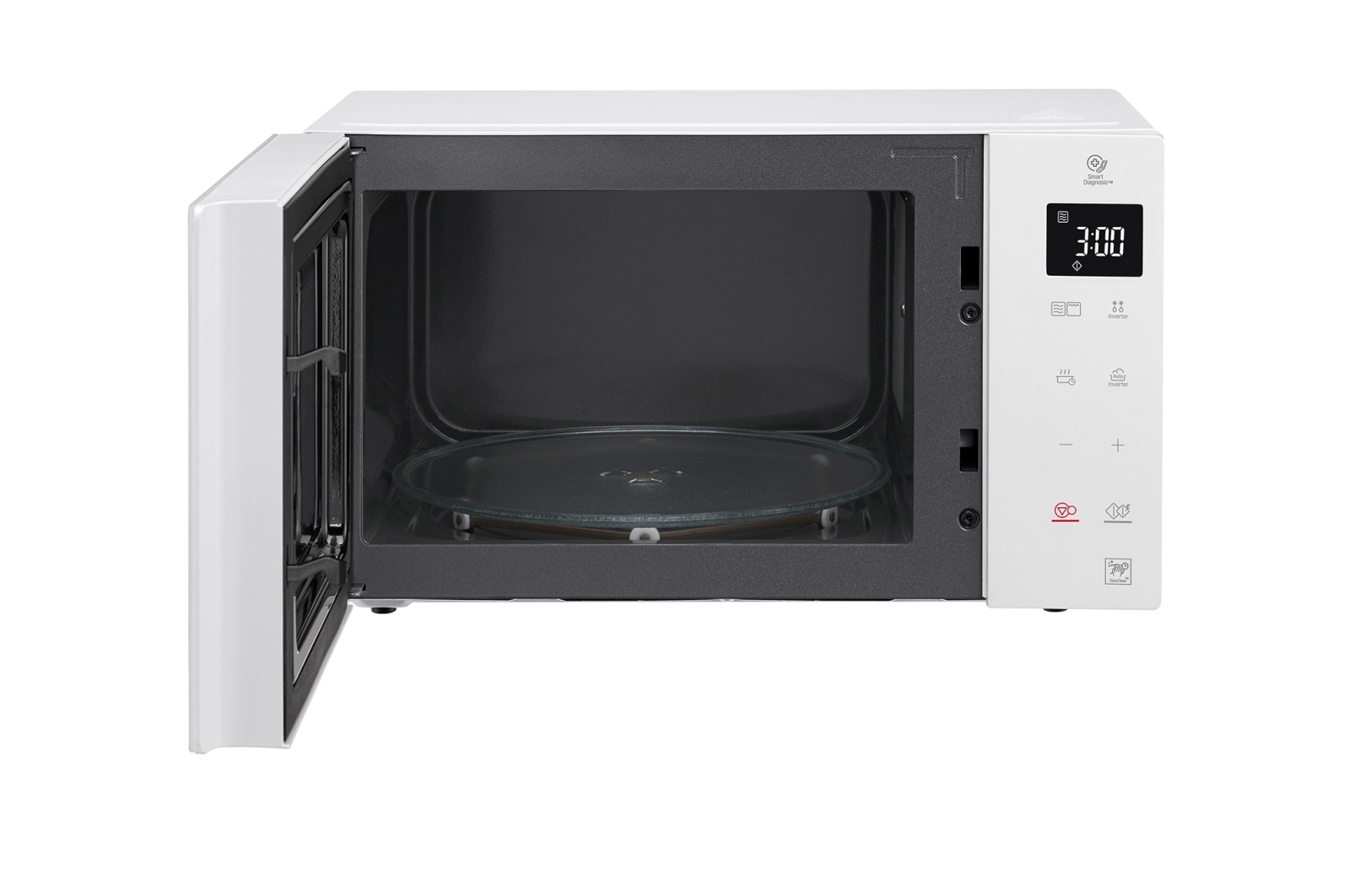 LG Microonde 23 litri, potenza 1000W | Grill, Smart Inverter, Bianco, MH6336GIH