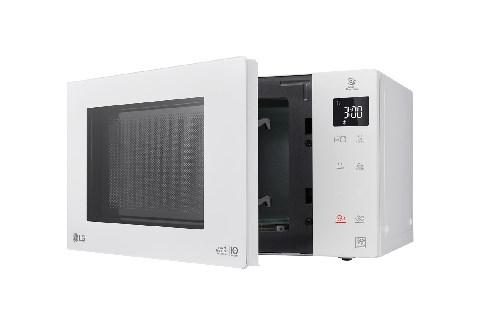 LG Microonde 23 litri, potenza 1000W | Grill, Smart Inverter, Bianco, MH6336GIH